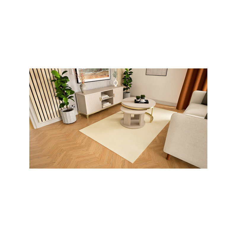 Striped Wool Hand Knotted Area Rug, 1.50m x 0.90m