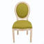 Ensemble de 2 chaises de salle à manger Country, rembourrées avec dossier rond, pour le salon, la cuisine et le restaurant