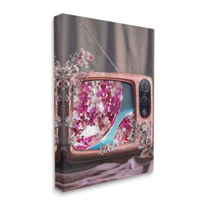 Disco, télévision rétro, art mural par Ziwei Li