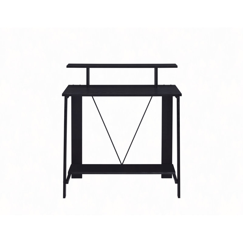 Antique White& Black Finish Writing Desk, White
