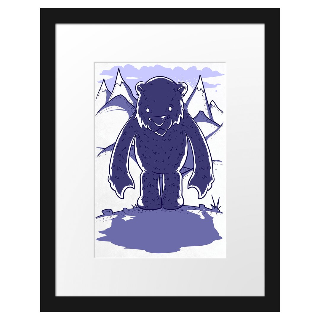 Gerahmtes Poster Purple Bear Light