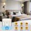 Battery Operated Wall Sconce Set Of 2,White+Black-735167455