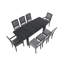 Ensemble de table de salle à manger extensible 9 pièces 9 pièces-1874737390