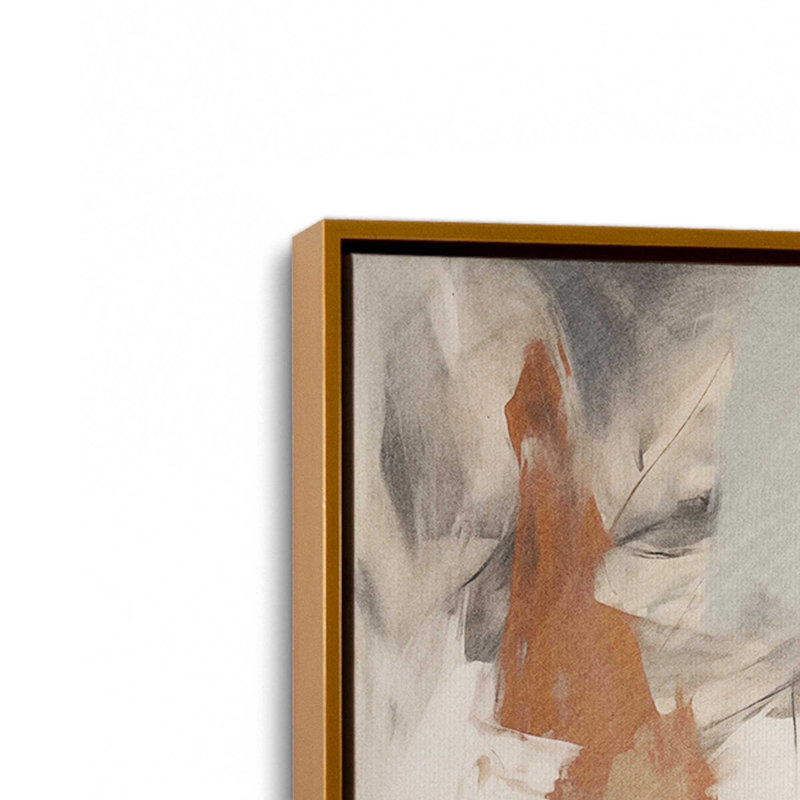 Impression sur toile Chaotic Crescendo, Cadre flottant or poli, 1, H 8,75 po x l 12,75 po
