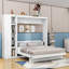 Murphy Bed with Built-In Storage and LED Lights-857878190-857878191
