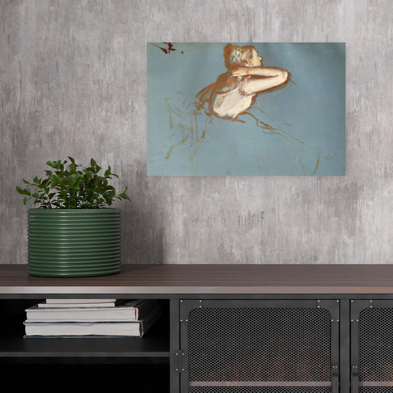 View Of A Dancers Profile, C.1899 Abstract Contemporary Wall Art Print, 30.48cm H x 45.72cm W