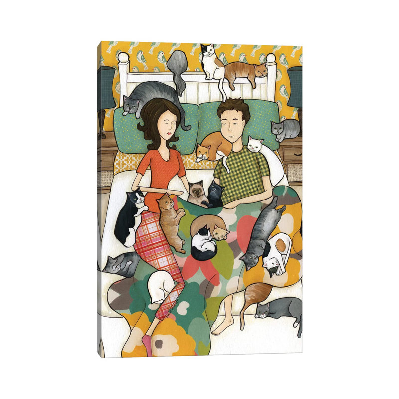Cat Nap by Jamie Morath - Wrapped Canvas Print, 20.32 cm H x 30.48 cm W