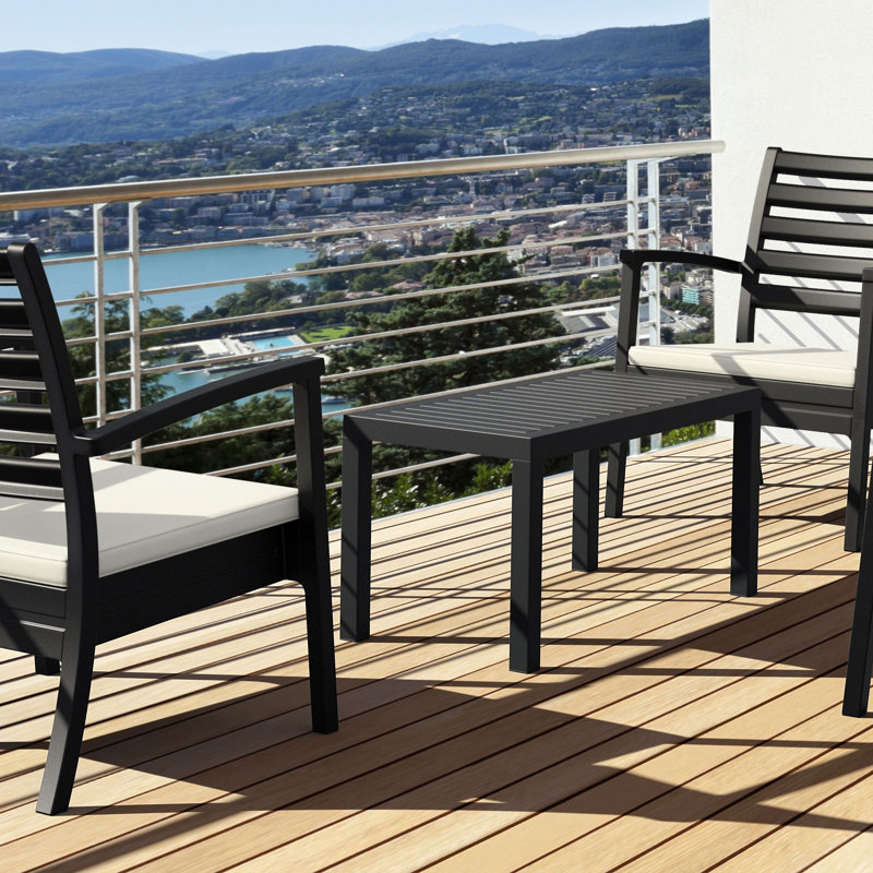 Table basse Brette, Noir