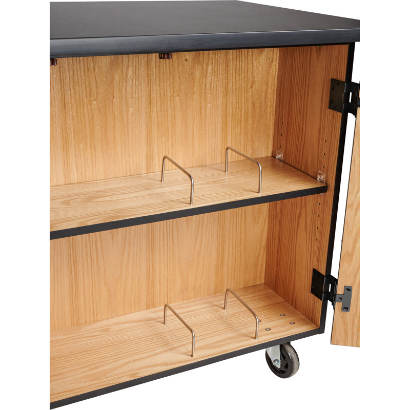 Mobile Science Cart with Microscope Storage