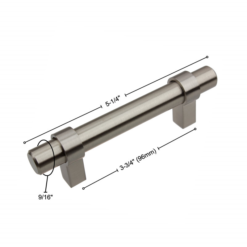 Bar Pull Multipack, Stainless Steel, 3.75"