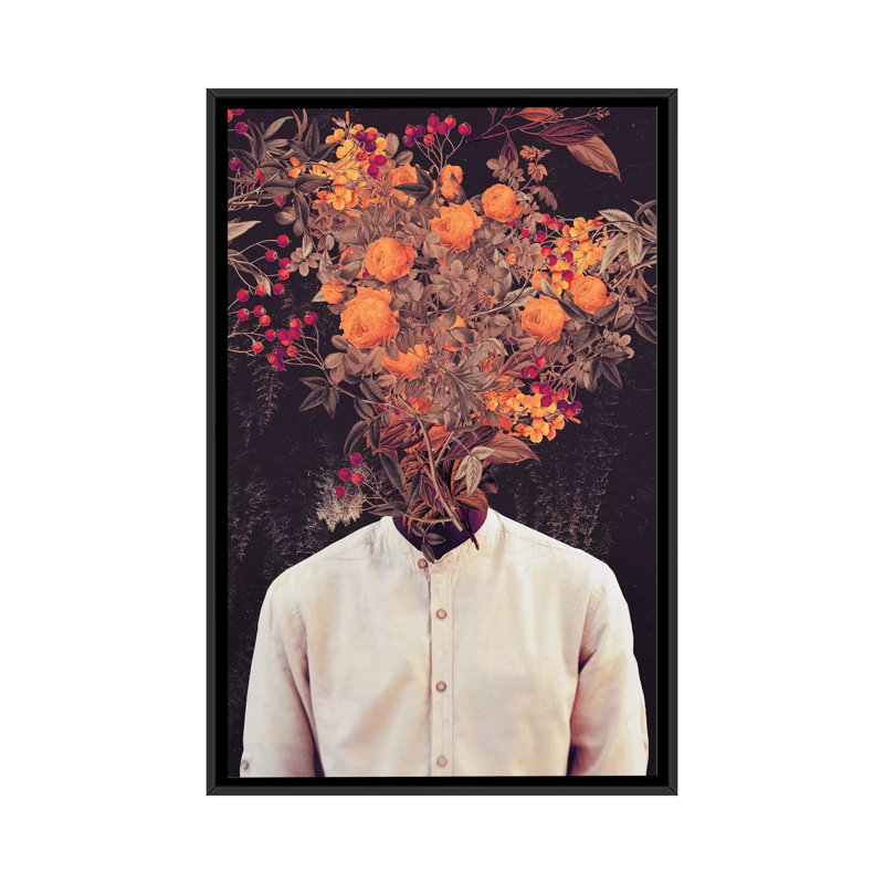 Bloom par Frank Moth - reproduction, Toile avec cadre noir, Pas de tapis, H 26 po x l 18 po x 1,5 po