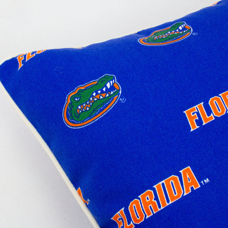 Florida Gators Blue Polyester Indoor/Outdoor Decorative Pillow