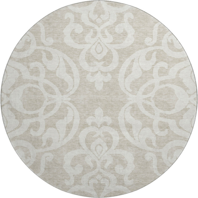 Premium Machine Washable Prisco Beige Rug