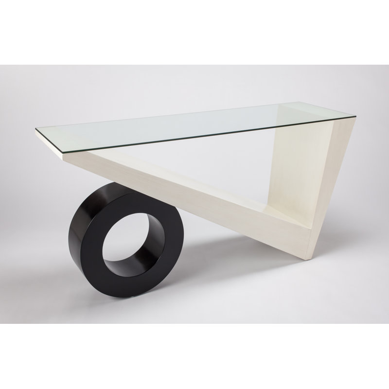 60'' Glass Top Console Table