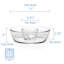 Napoli 11 in. 2-Piece Chip-n-Dip Bowl