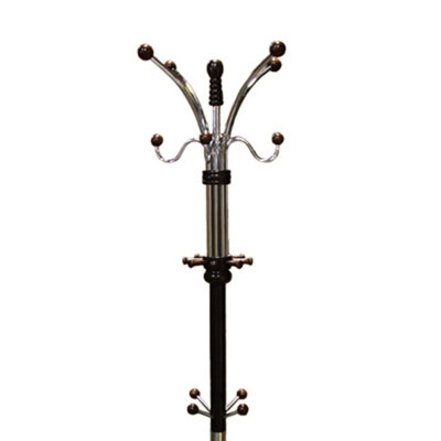 73" Tall Wood And Apparel Hanger - Multicolor, Practical, 22.34" Diameter, For Different Clothing Garment Holder Functional, Fits Various