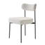 Ensemble de 4 chaises de salle à manger bouclées, chaises de cuisine modernes, dossier incurvé, pattes en métal-1236686436-1236686458