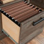 Bureau d'ordinateur, finition brune