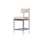 Luna Upholstered Stool with Metal Frame