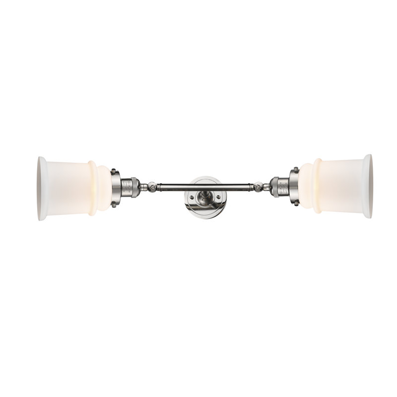 Éclairage pour salle de bain à 2 lumières à intensité variable Latour, Transparent, Ampoule incandescente rétro de 60 watts