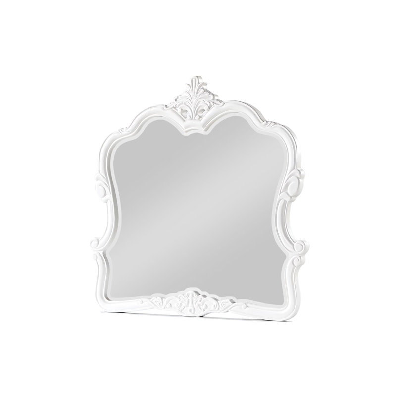 Miroir traditionnel l 45,4 po, blanc