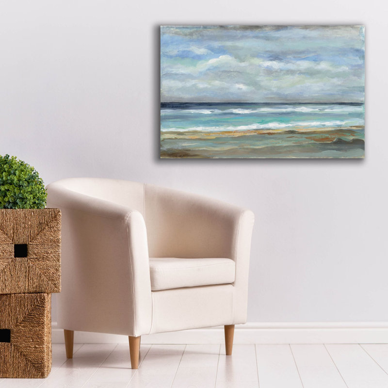 «Seashore» par Silvia Vassileva, art mural sur toile, H 26 po x l 40 po