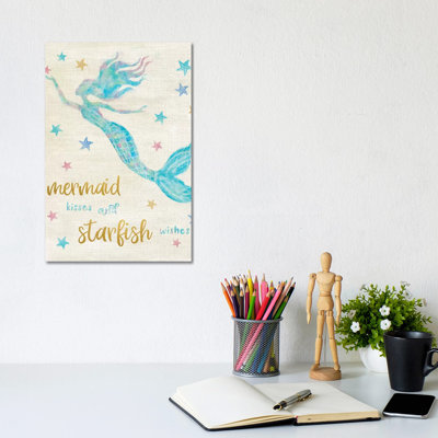 Mermaid Kisses by Natalie Carpentieri - Wrapped Canvas Print