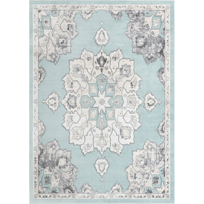 Tapis bleu traditionnel Traditional Troayurgh