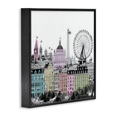 London Cities of the World Framed Giclee, design by Annabelle Hall