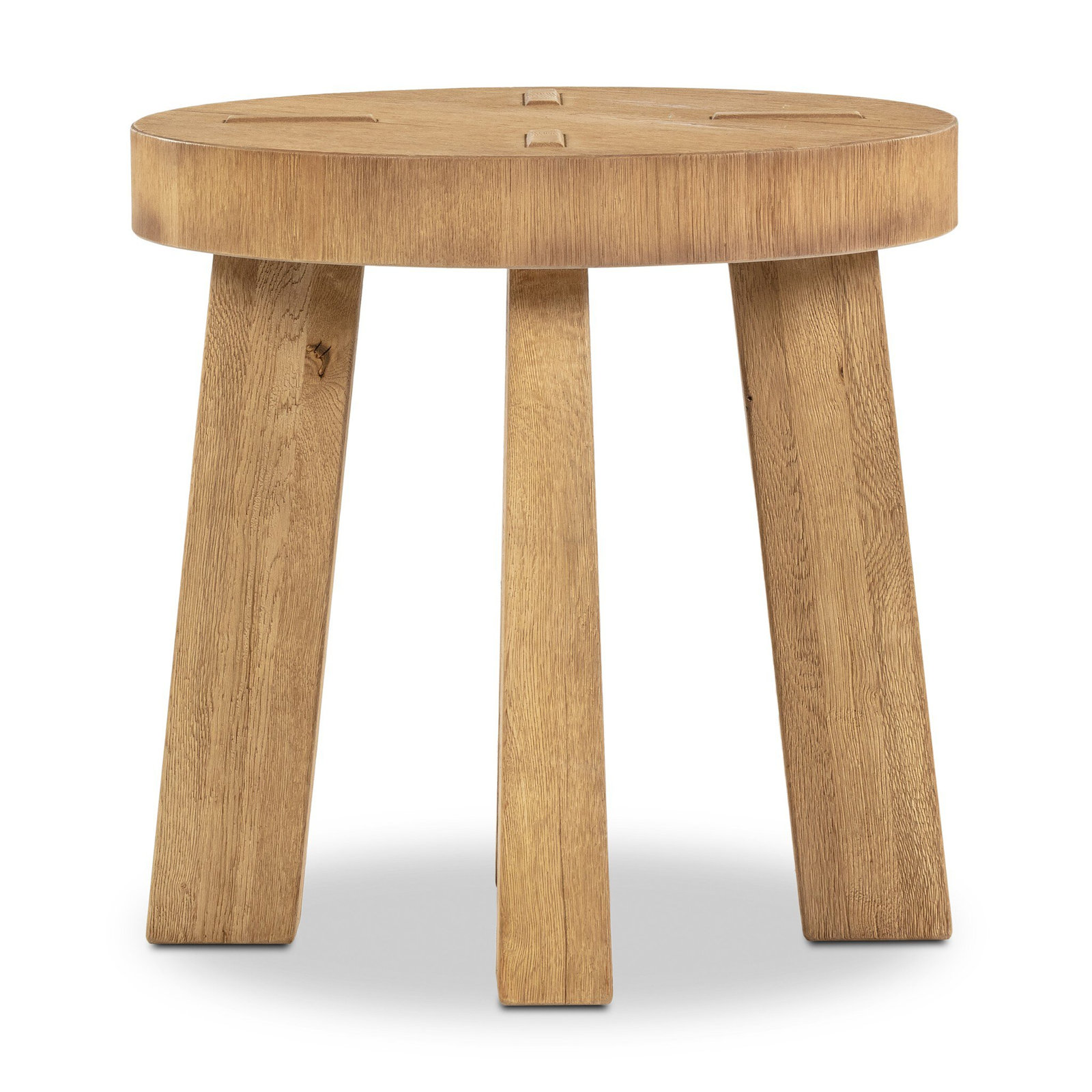 Sadira End Table, Worn Oak