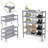 3-Tier Bamboo Shoe Rack, Stackable Free Standing Storage Organizer for Entryway & Small Spaces