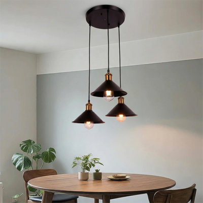 3 - Light Matte Black Pendant