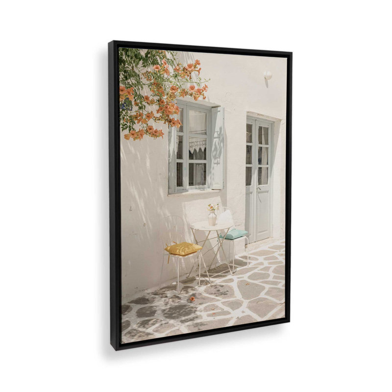 Impression sur toile Sunliet Siesta, Cadre flottant noir satiné, 8 po x 12 po