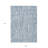 9' X 12' Blue And Ivory Abstract Washable Indoor Outdoor Area Rug-125213657