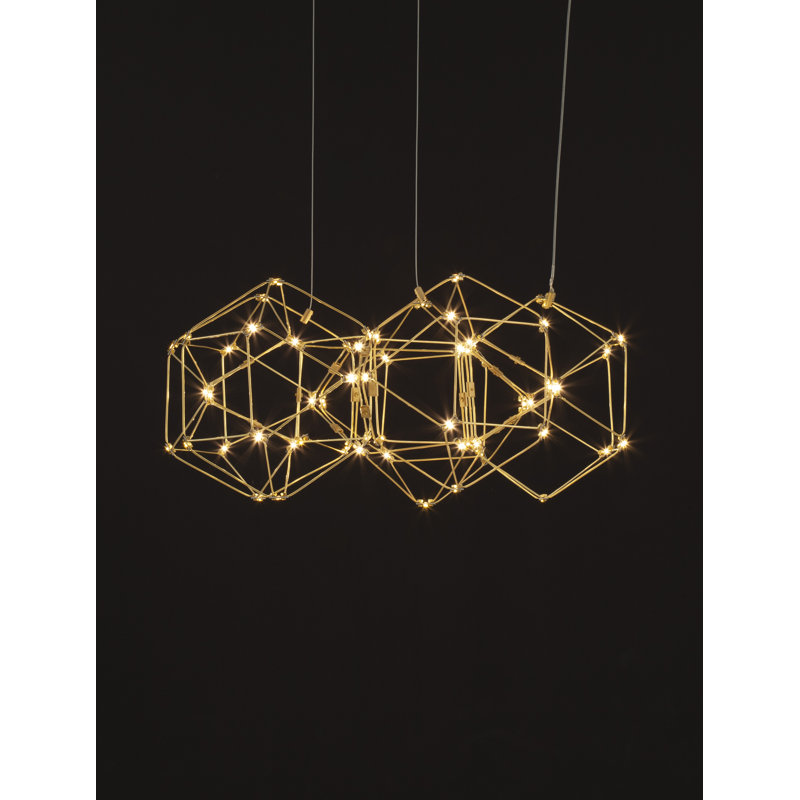 60 - Light Geometric LED Chandelier