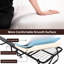 Lit de bébé portatif pour adulte avec tissu double et mousse - L 75 po x l 46 po, lit pliant amovible lavable et confortable, capacité de charge de 450 lb