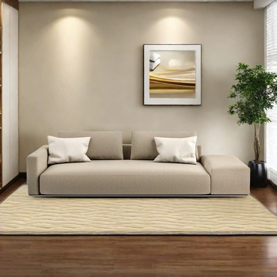 Elegant cotton and linen solid wood chair