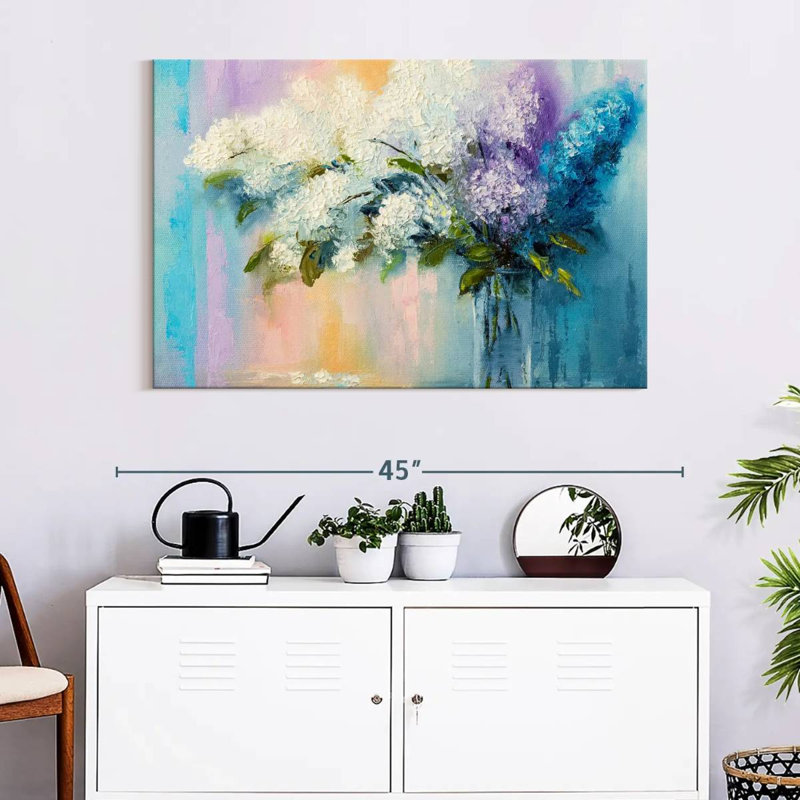 Harnek Lilacs, 26" H x 39" W