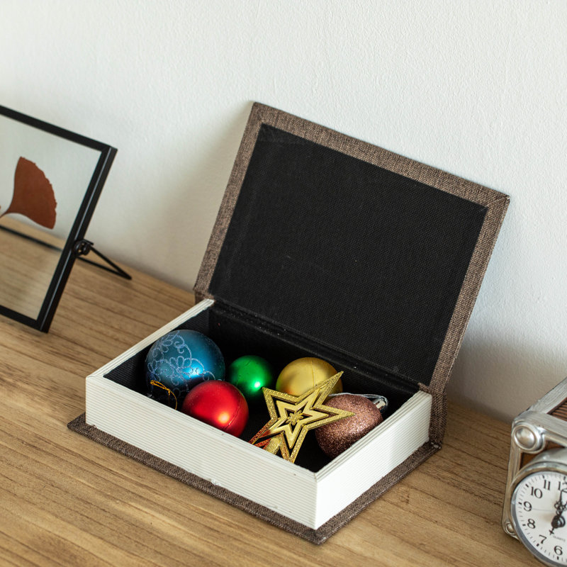  Boîte de rangement en MDF 8 po Classic, Gris