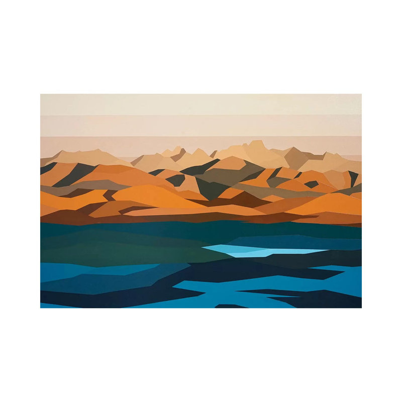 Water And Mountains by Jun Youngjin - Wrapped Canvas Print, 30.48cm H x 45.72cm W