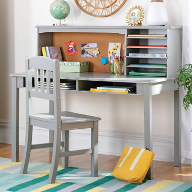 Ameriwood Home Abigail 35.75-in White Kids Student Desk with Chair Hutch  Included in the Desks department at
