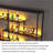 Simple black wall mounted wine rack-106547049