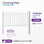 WamBam 4 ft. H x 7 ft. W Traditional Vinyl Picket Fence Panel