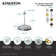 Trimscape 17" Shower Head and Ceiling Support Combo
