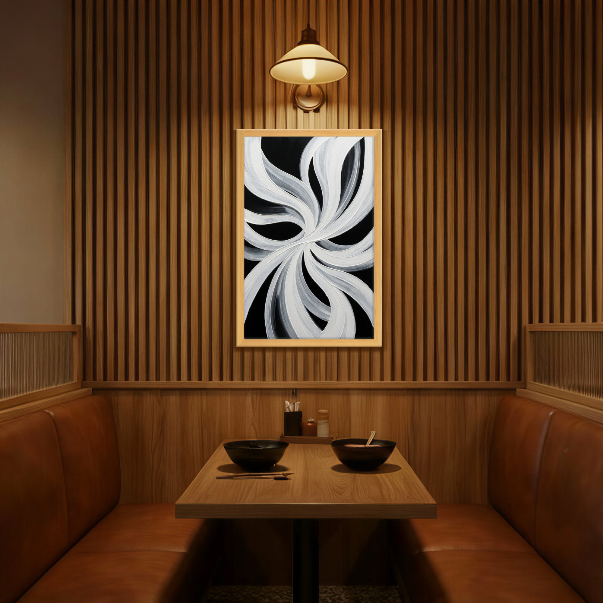 Wrought Studio Abstract Black And White Abstract Swirl Pattern ...
