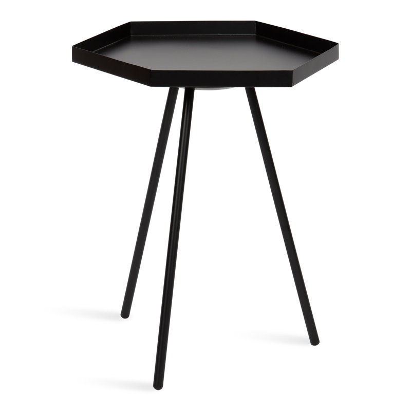 Alfie End Table, Black, Black