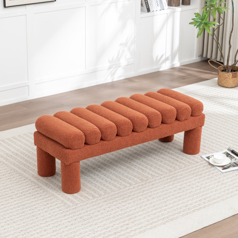 Banc rembourré Modern, Orange
