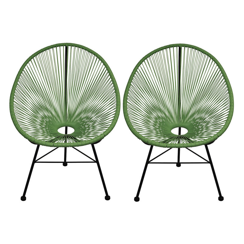 Fauteuil Papasan de 28,5 po Ringler, Vert