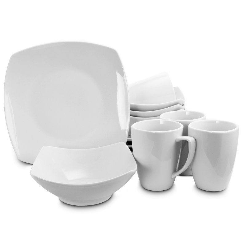 Weigle Stoneware Dinnerware Set 12 Piece - Service for 4