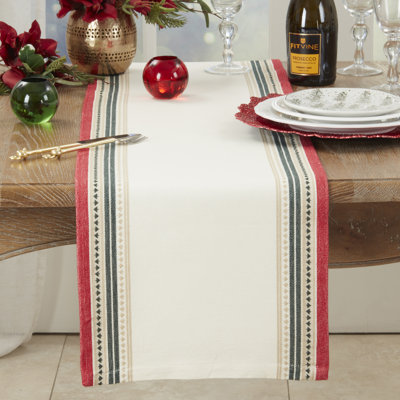 Merry Pines Dobby Table Runner